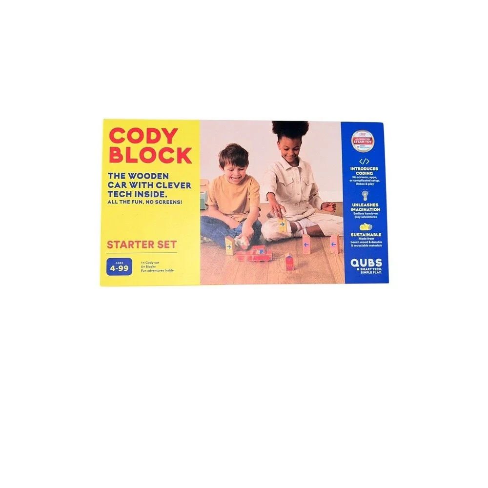 QUBS Cody Block Starter Set Educational Wooden Building Blocks